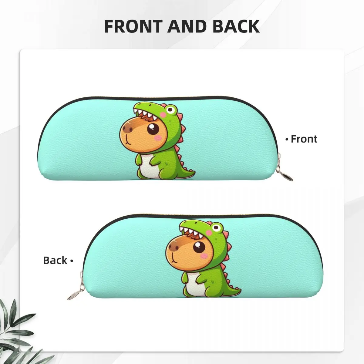 귀여운 카피바라 버블티 연필꽂이 펜 홀더 수납 문구 용품 대용량 펜 박스 필통 (남아 여아용)