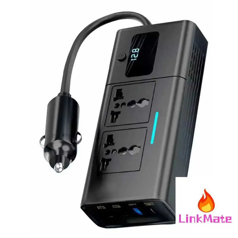 Przetwornica samochodowa 220V 12 na 220 V Przetwornica samochodowa do pojazdów 12V