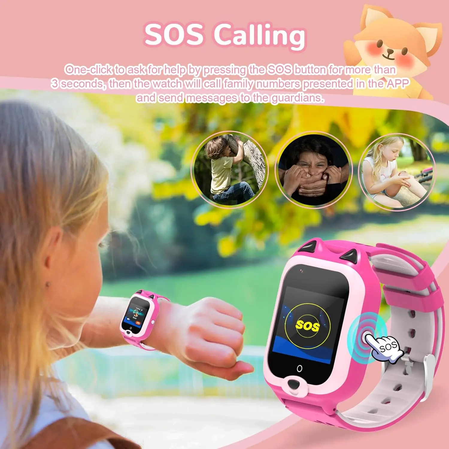 Wonlex KT22 Smart Watch per bambini 4G SIM Card Telefono GPS WiFi Tracker Posizione Chiamata video SOS Orologio intelligente per bambini con WhatsAPP