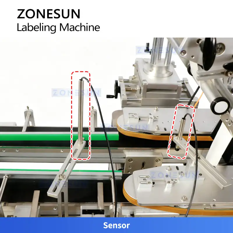ZONESUN ZS-TB831F Auto Food Box Labeling Machine 4 Sides Wrap-Around Meal Box Tamper Evident Sticker Labeler Packaging Equipment