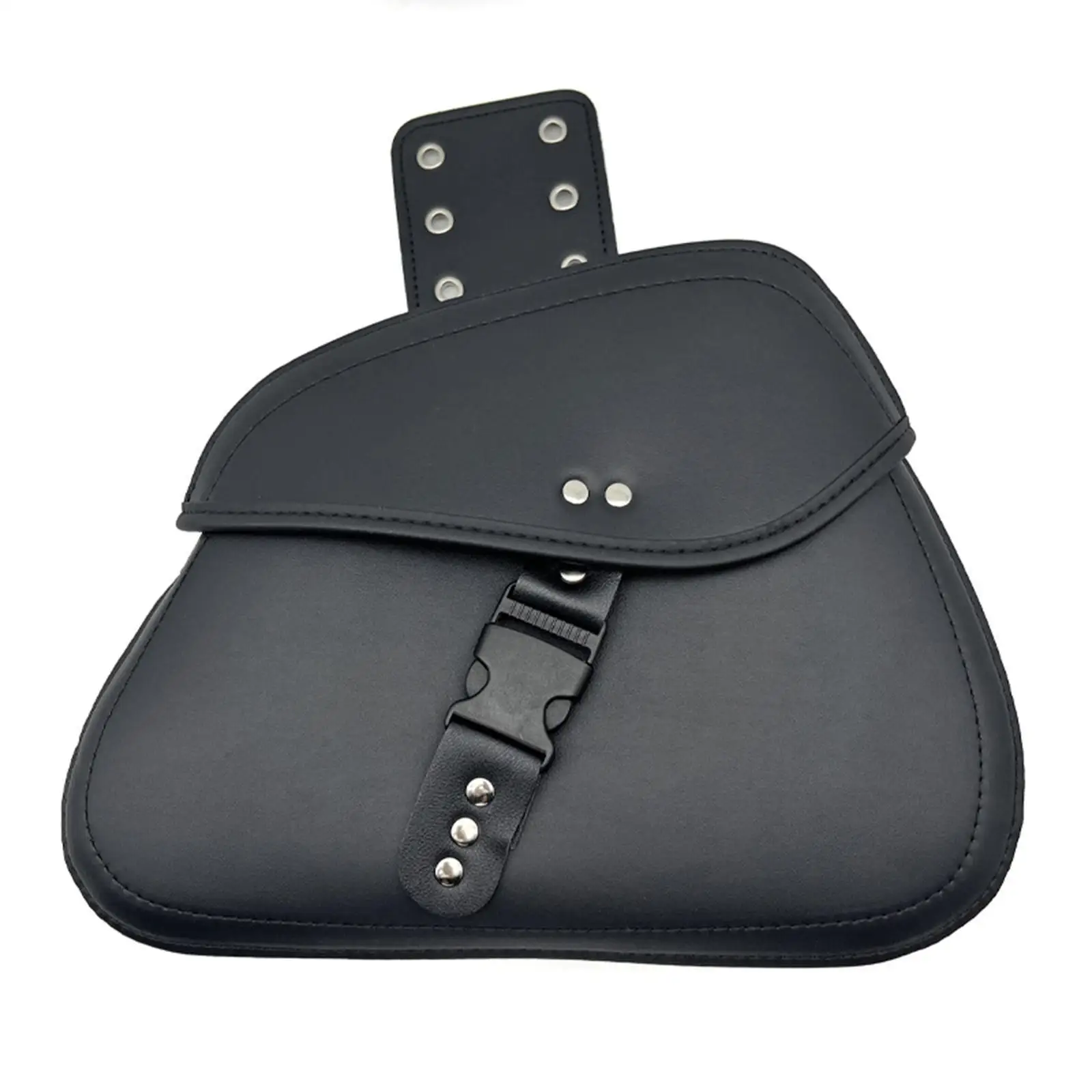 

Motorcycle Saddlebags Large Capacity PU Leather Tool Bag Waterproof Accessory for Road Trip and Commuter Needs