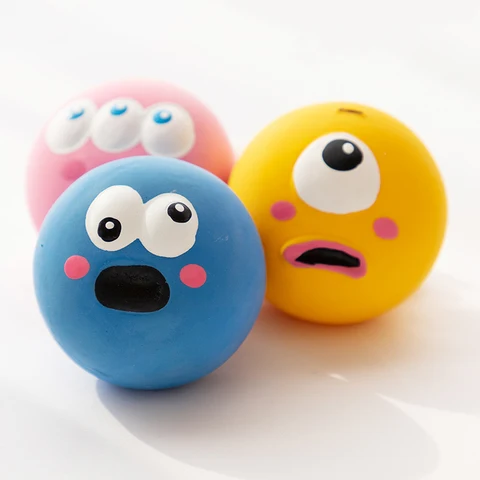 Squeaky Rubber Chew Ball