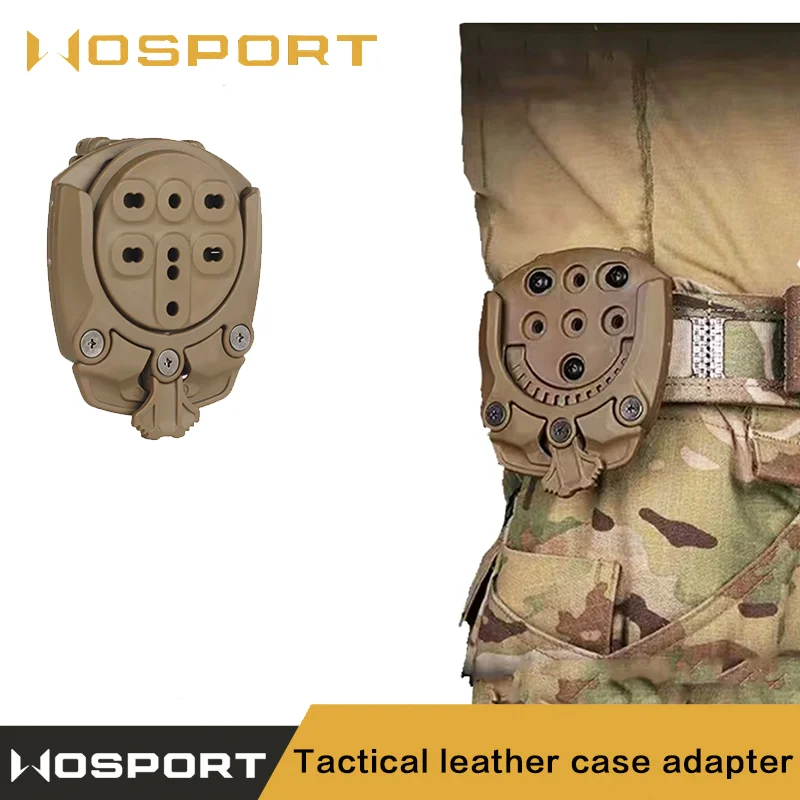

Tactical leather case base adapter, 360 degree leather case installation base, tactical belt installation system