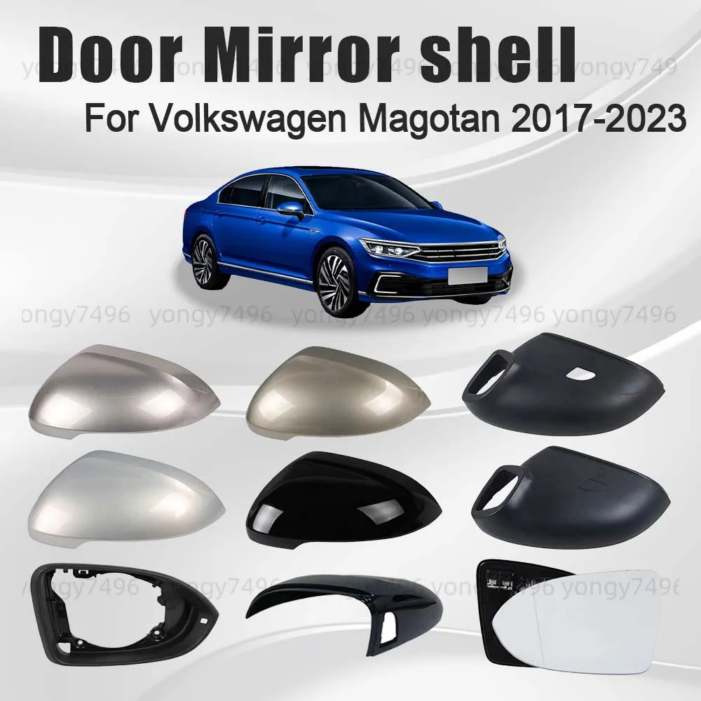 

Protective Cover Cairo Gold Polar White Black Door Mirror Shell For Volkswagen Magotan 2017-2023 Picture Frame Heated Lens