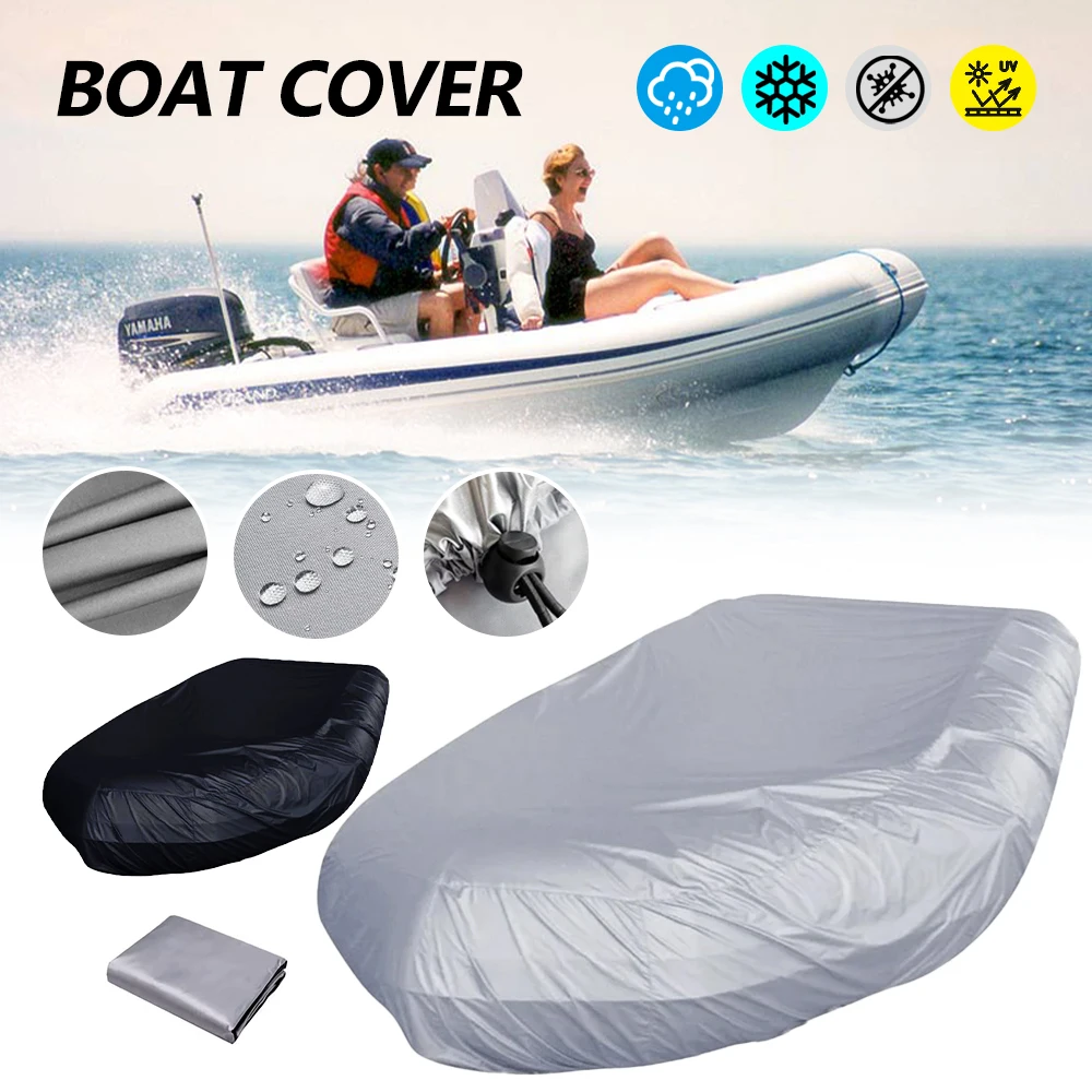 

Waterproof Speedboat Dust Cover for Outdoor Storage, UV Protection, Heavy-Duty, Universal Fit, Durable Trailerable Boat Cover