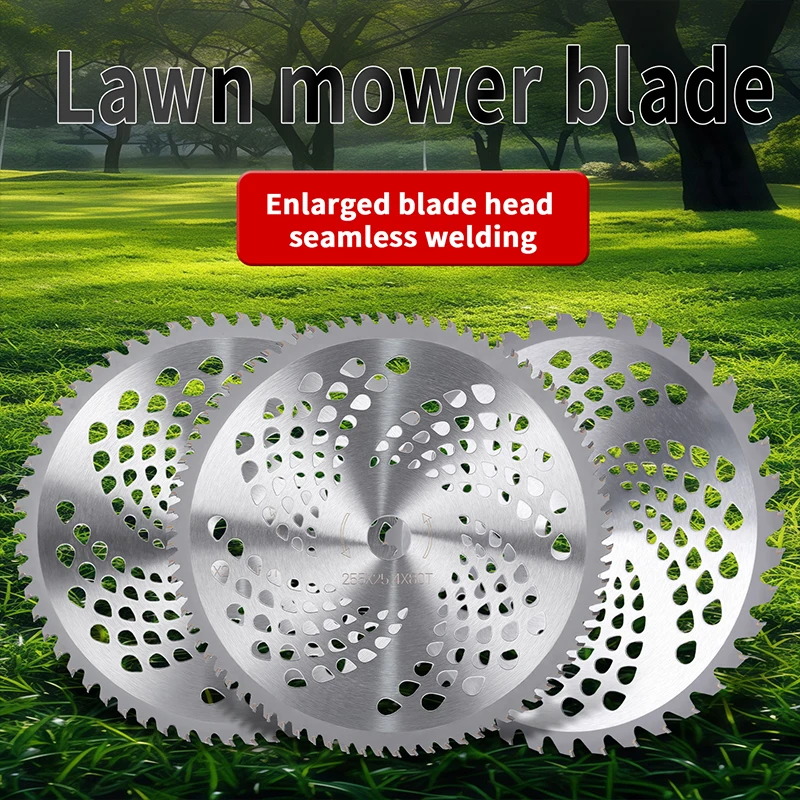 10 Inch Universal Lawn Mower Blade 40T/60T/80T Brush Cutter Blade Tree Trimmer Saw Blade Carbide Replacement Circular Saw Blade