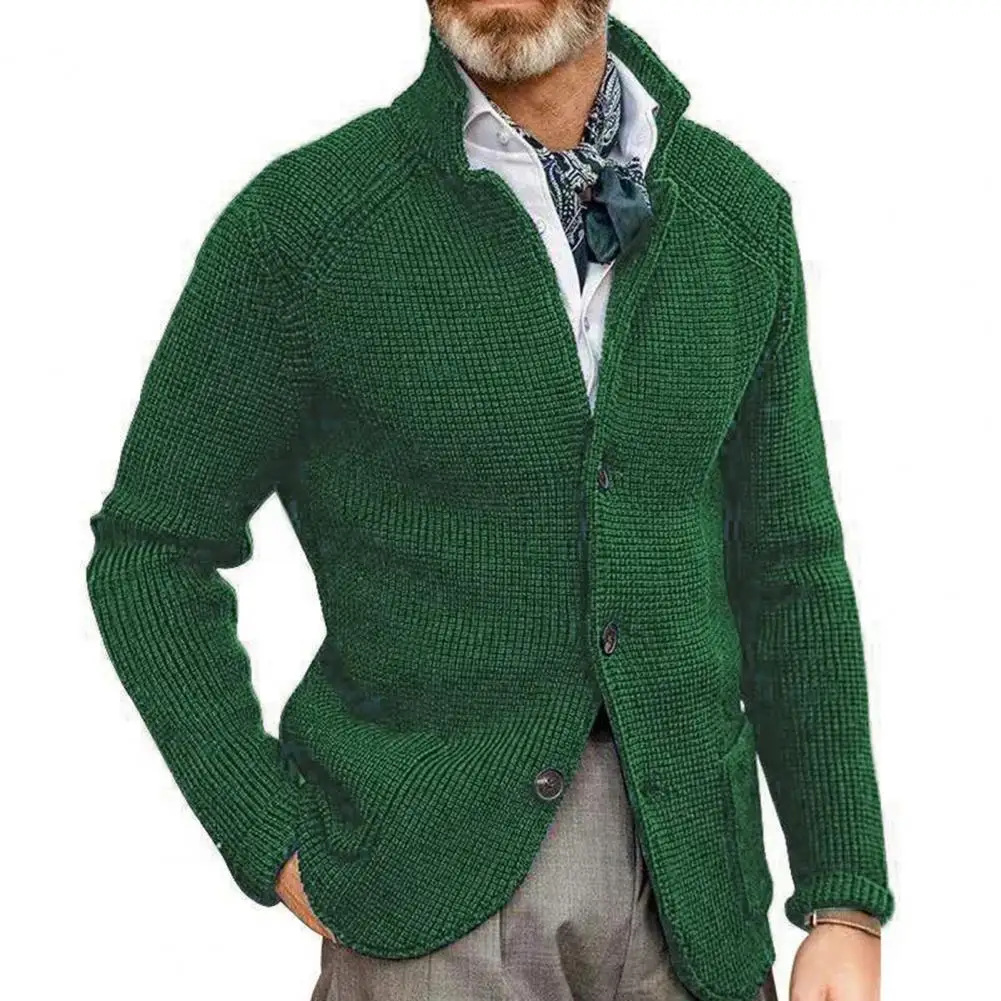 

Winter Sweater Coat Single-breasted Mid Length Autumn Clothing warm cardigan Anti-shrink Coat