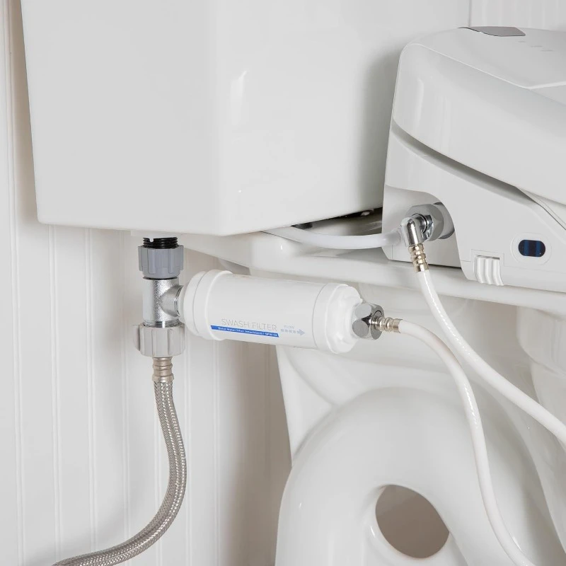 home.SWF44 Swash Bidet , Premium Carbon Water Filtration System for Electric Bidet Toilet Seats, Lasts Up to 6 Months