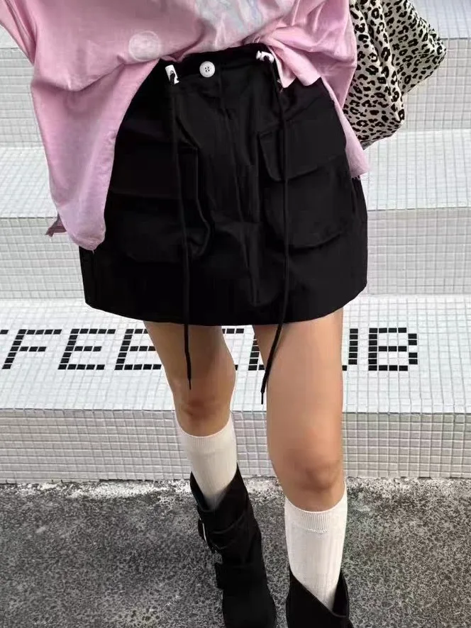 

Dongda Gate женская модная цветная повседневная юбка трапециевидной формы с эластичной резинкой на талии, летнее новое поступление