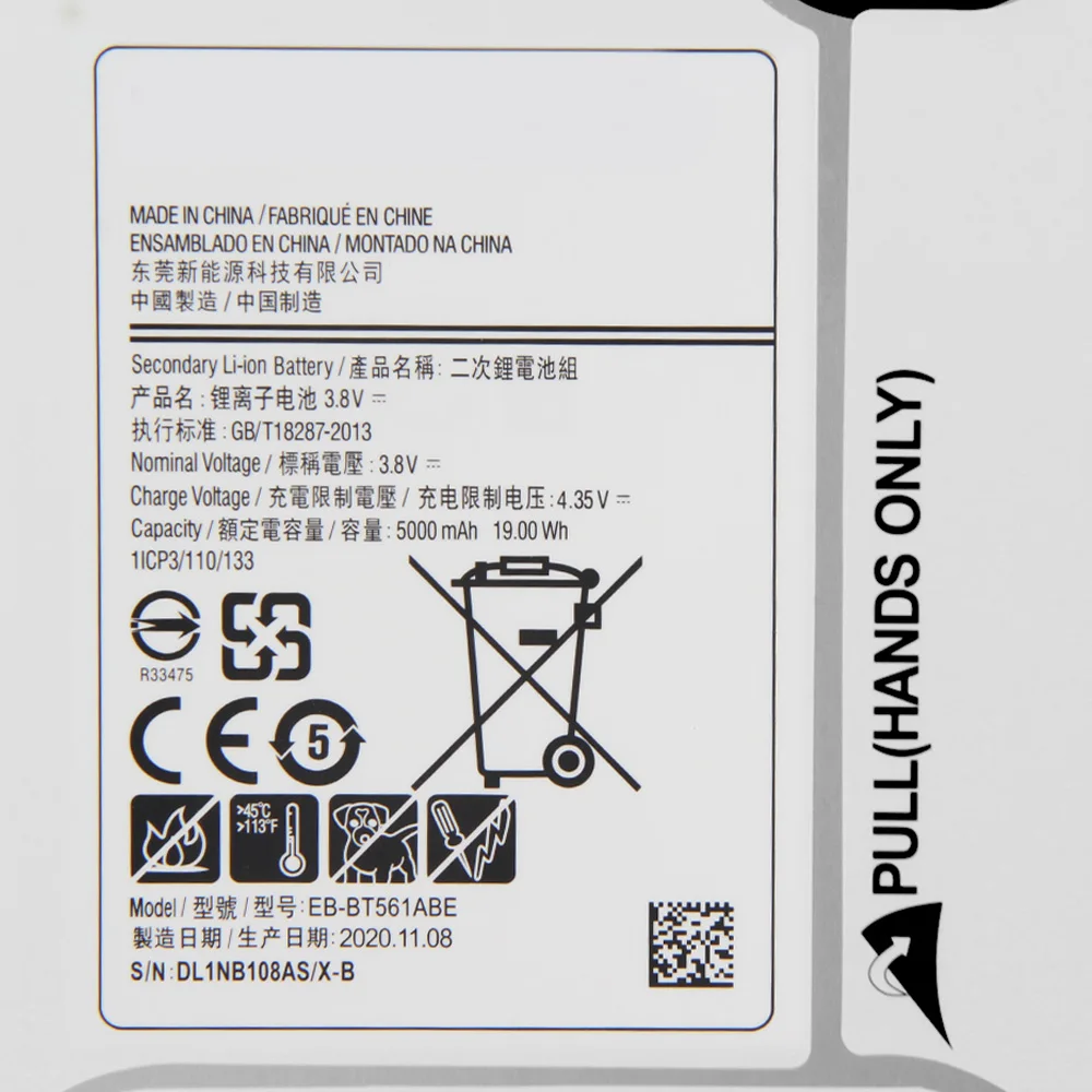 NEW Replacement Battery EB-BT561ABE For Samsung GALAXY Tab E SM-T560 T560 T561 EB-BT561ABA Tablet Battery 5000mAh