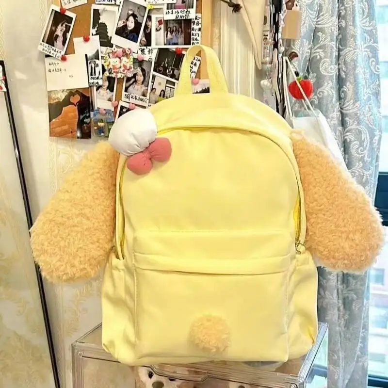Japanese Y2k Aesthetic Sweet Kawaii Backpack Preppy Girls Fluffy Ears Schoolbags Cartoon Cute Chic Backpacks For Women Students