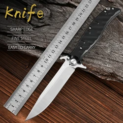 Russian HOKC Folding Knife Nkvd Ussr Finka NKVD Outdoor Survival Hunting Camping Knives D2 Blade G10 Handle EDC Tool Gift