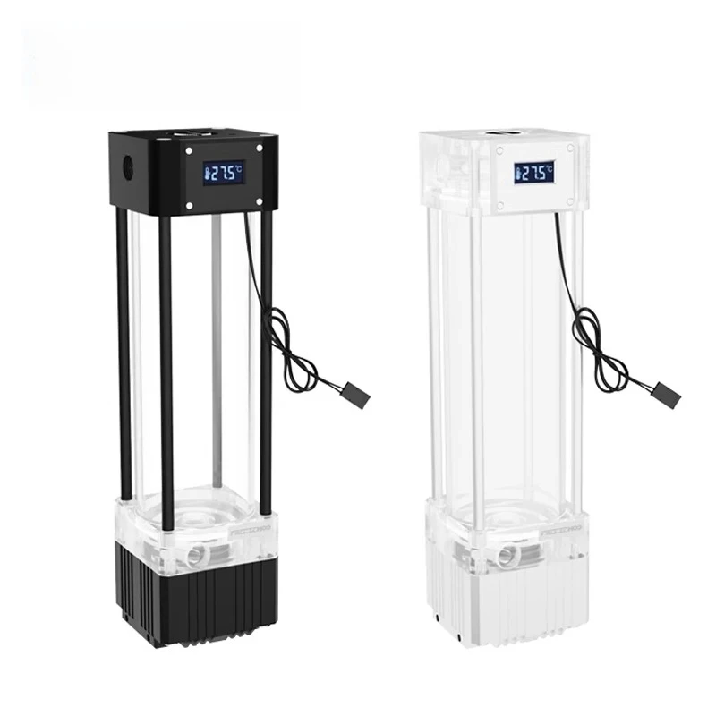 

Pump+Reservoir With Temperature Display,Water Tank Res Combo For PC Water Cooling System 200mm/250mm/300mm