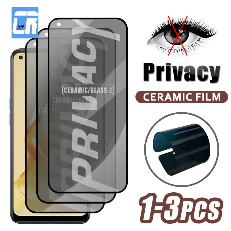 

Privacy Ceramic Film For OPPO Reno 8 7 Lite A1 A1X A78 A58 A57A56 A55 A77 A17 A97 A96 A36 A54 K10 Pro Anti-Spy Screen Protector