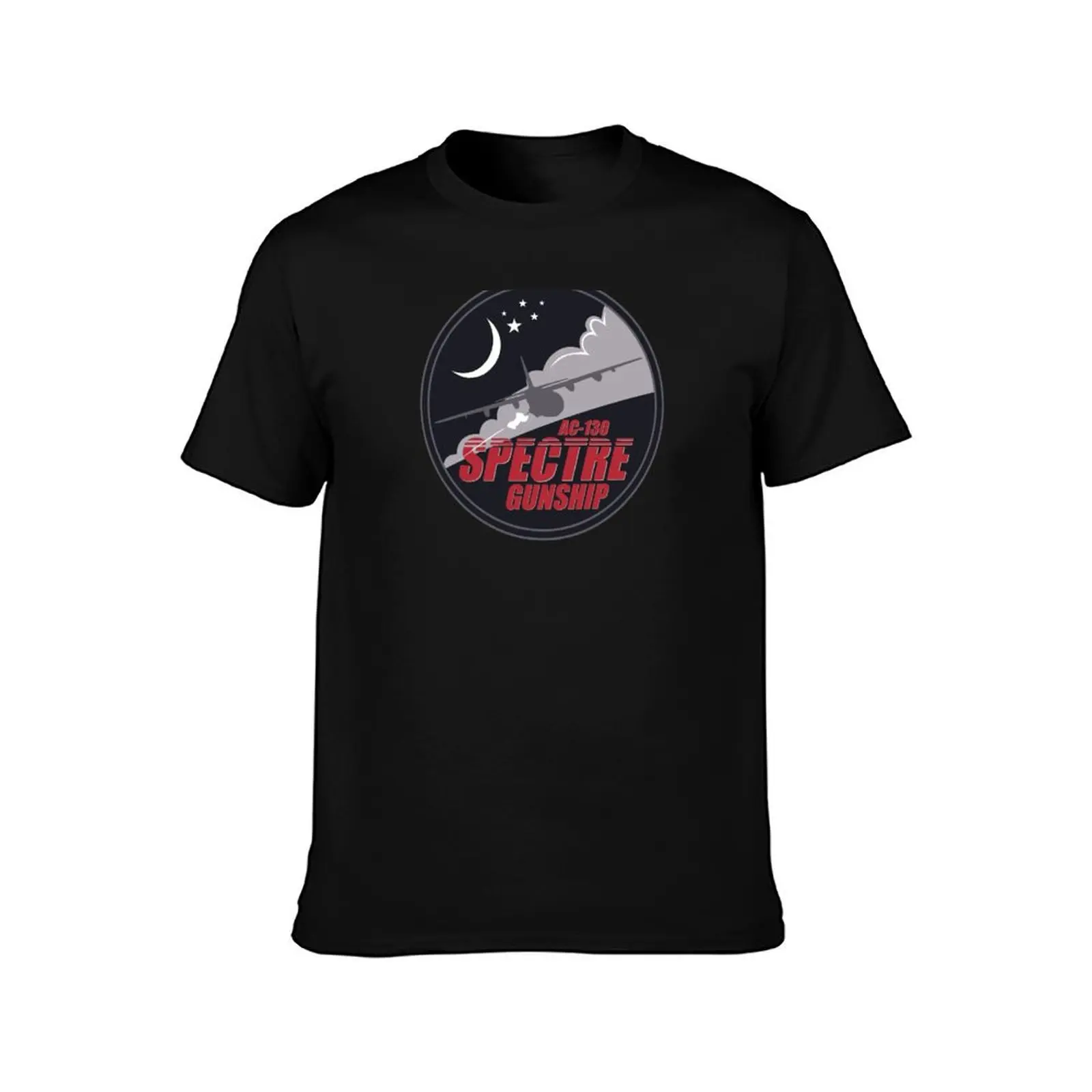 AC-130 Spectre Gunship Patch T-Shirt Work Outdoor T-Shirt for Men