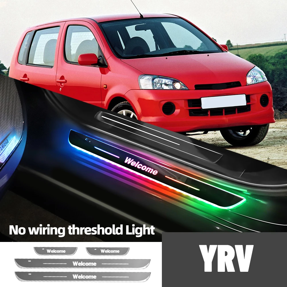 

For Daihatsu YRV 2000-2005 2001 2002 2003 2004 Car Door Sill Light Customized Logo LED Welcome Threshold Pedal Lamp Accessories