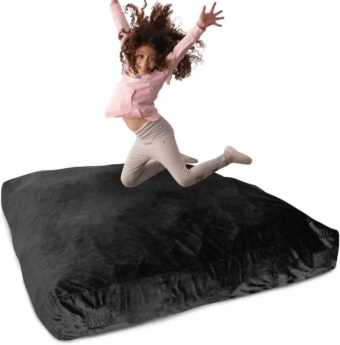 Coussin mentaires oriel Milliard Crash Pad avec blocs de mousse pour enfants et adultes, housse lavable, noir, 5 pieds x 5 pieds