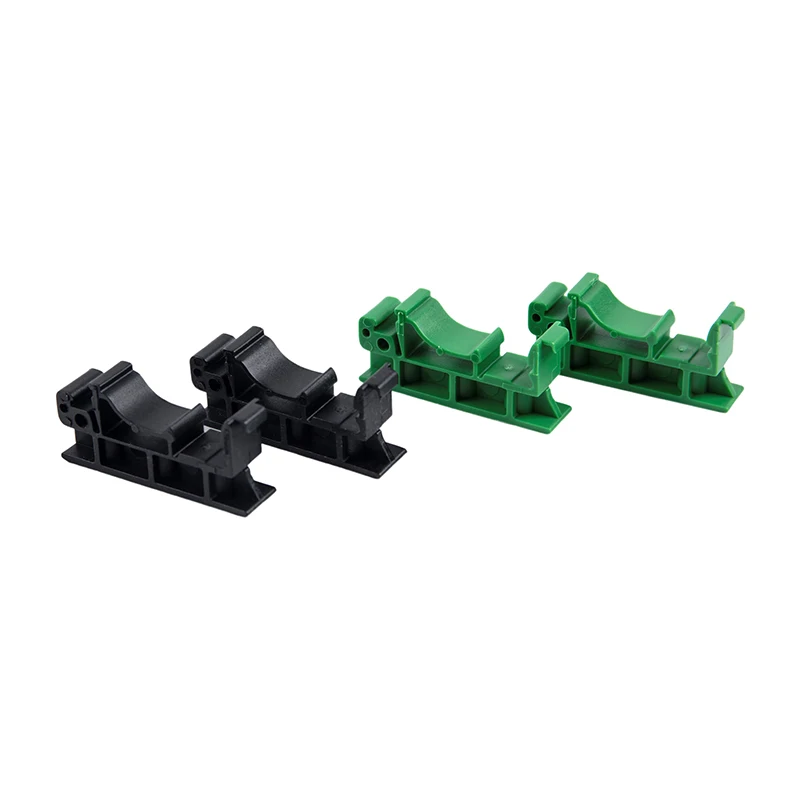 2PCS Plastic Green 35mm DRG-01 PCB Mounting Bracket With Strong Capacity DIN Rail Electrical Component Adapter