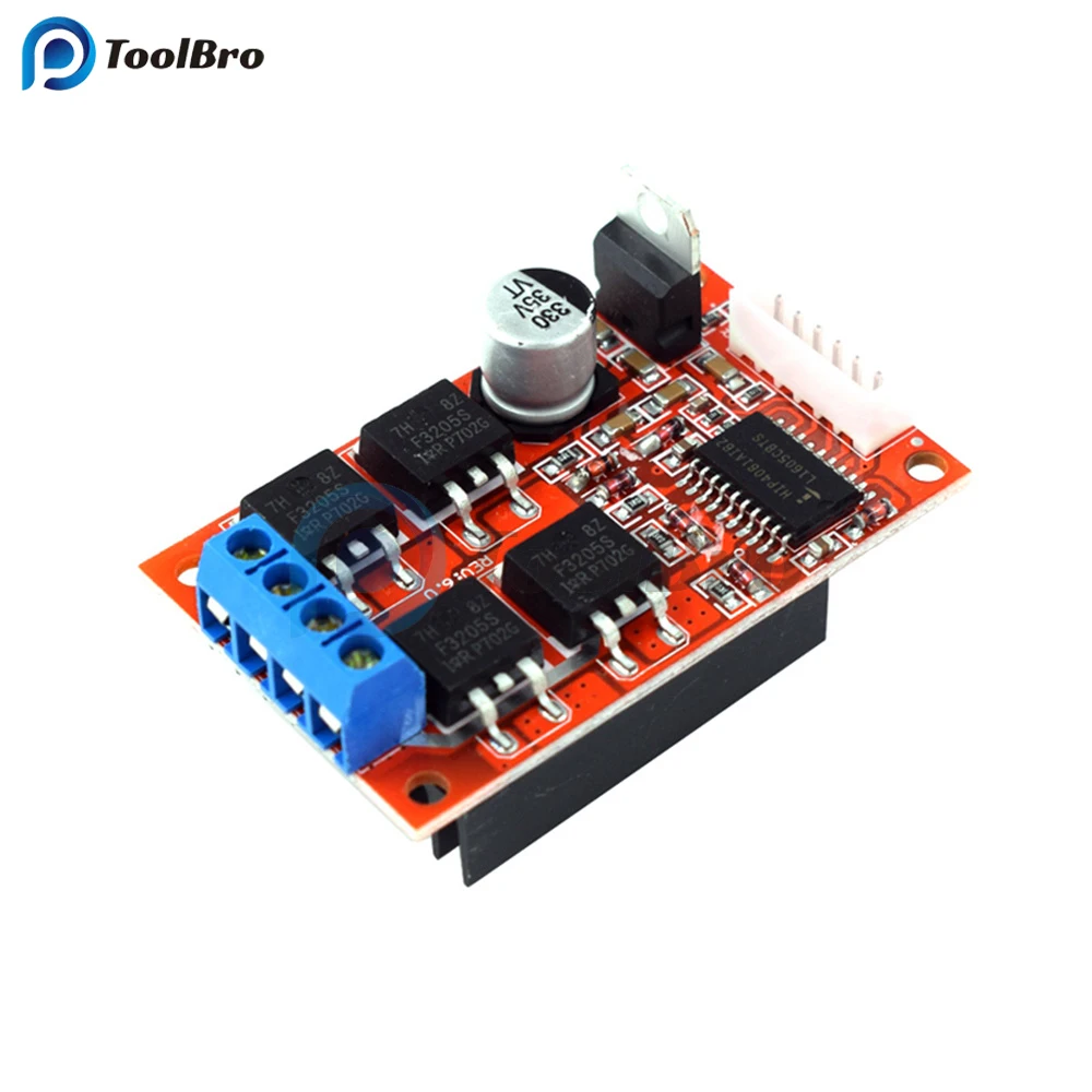 450W 20A H Bridge DC Motor Speed Controller Driver Module DC 12-36V PWM Level Motor Control Switch Forward Reverse Brake