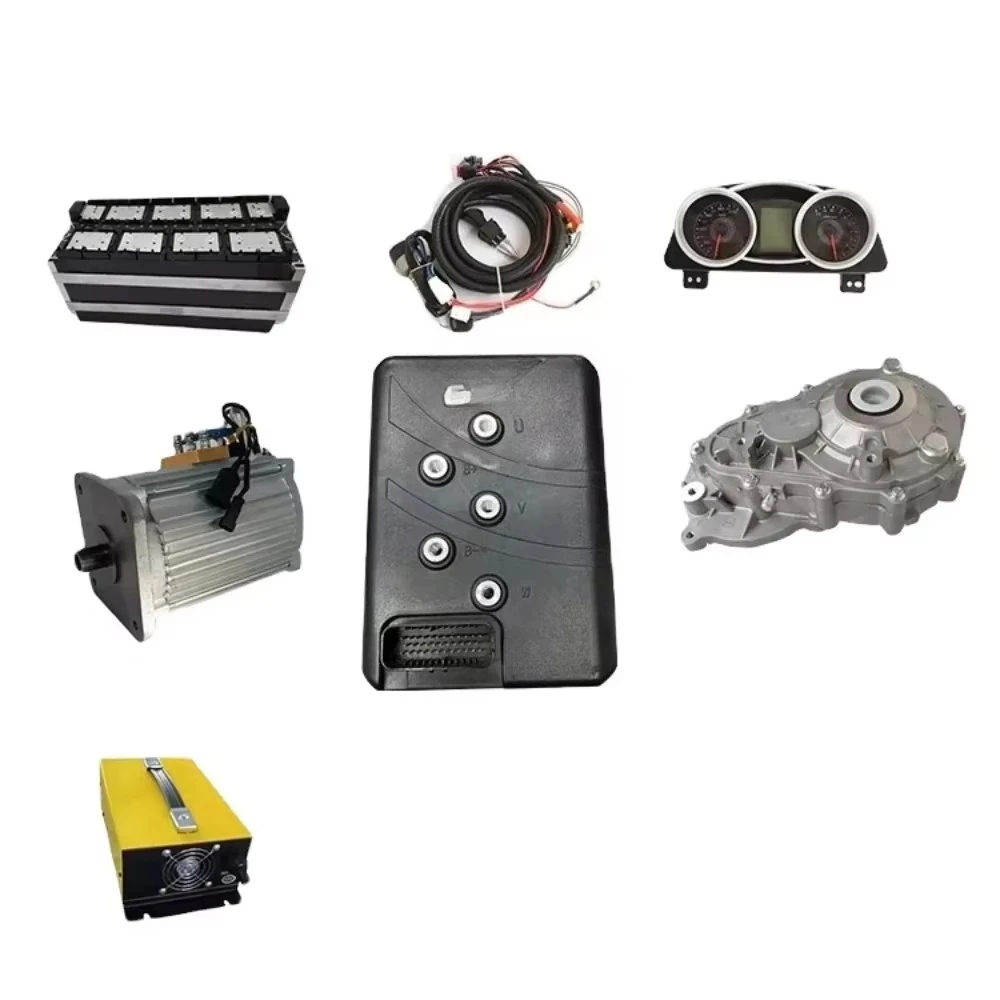 High-speed drive system kit 96V 0kw AC motor controller electric drive system courier vehicle