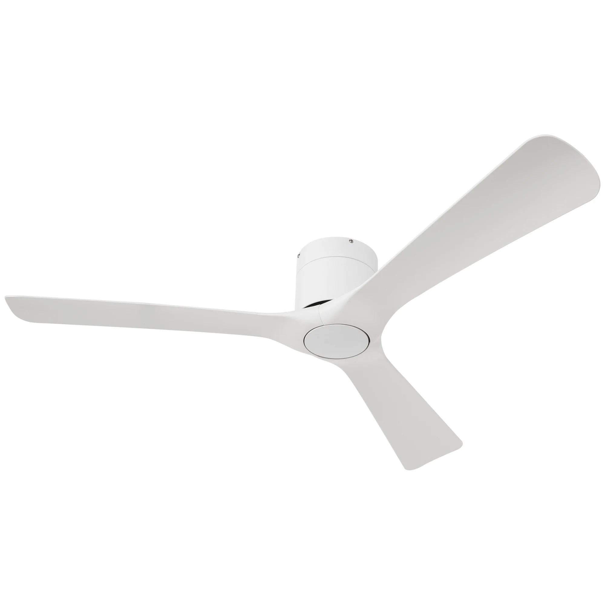 HOMCOM 29W ceiling fan with Reversible Motor remote control silent fan Ø 132 cm with 3 Reversible blades 6 speed timer for bedroom living room White