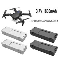 2PCS 3.7V 1800Mah RC Drone Battery For E88/E88MAX/E99/K3/E52  Mini Uav Drone Battery RC Accessories
