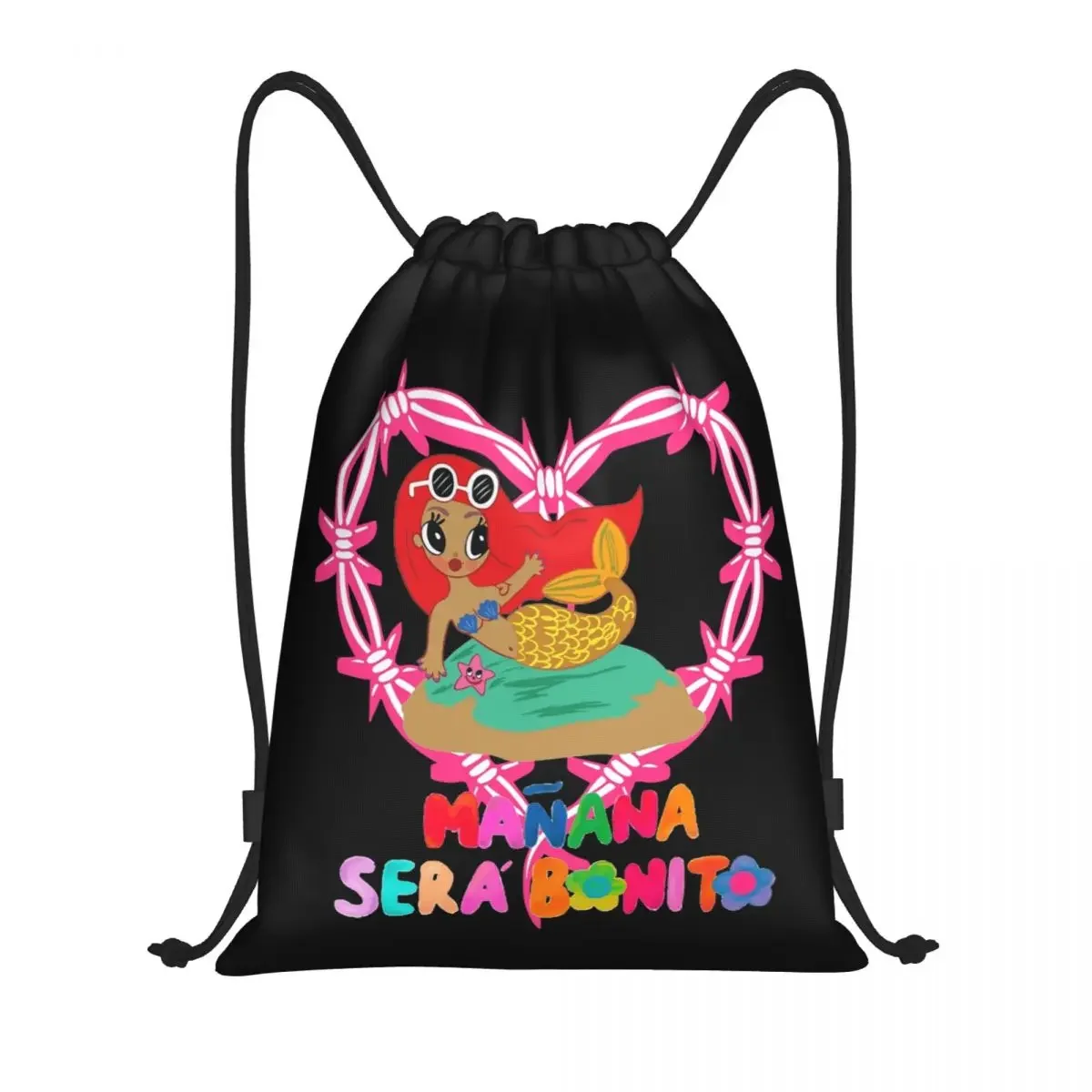 

Custom Colombian Singer Karol G Manana Sera Bonito Drawstring Bags Men Women Foldable Gym Sports Sackpack Training Backpacks