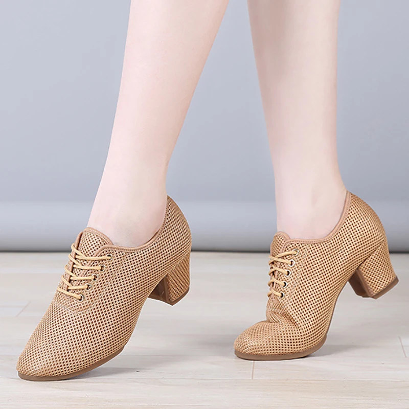 Scarpe da corpo per donna adulta traspirante Full Network Danza latina Ballo da sala Danza moderna Scarpe da ballo quadrate