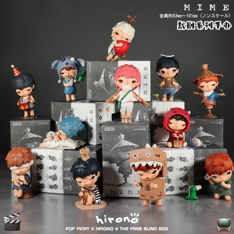 Hirono4-Guess saco brinquedos, boneca bonito, figura anime, desktop ornamentos, presentes de aniversário, decoração do carro, série Mime, nova coleção