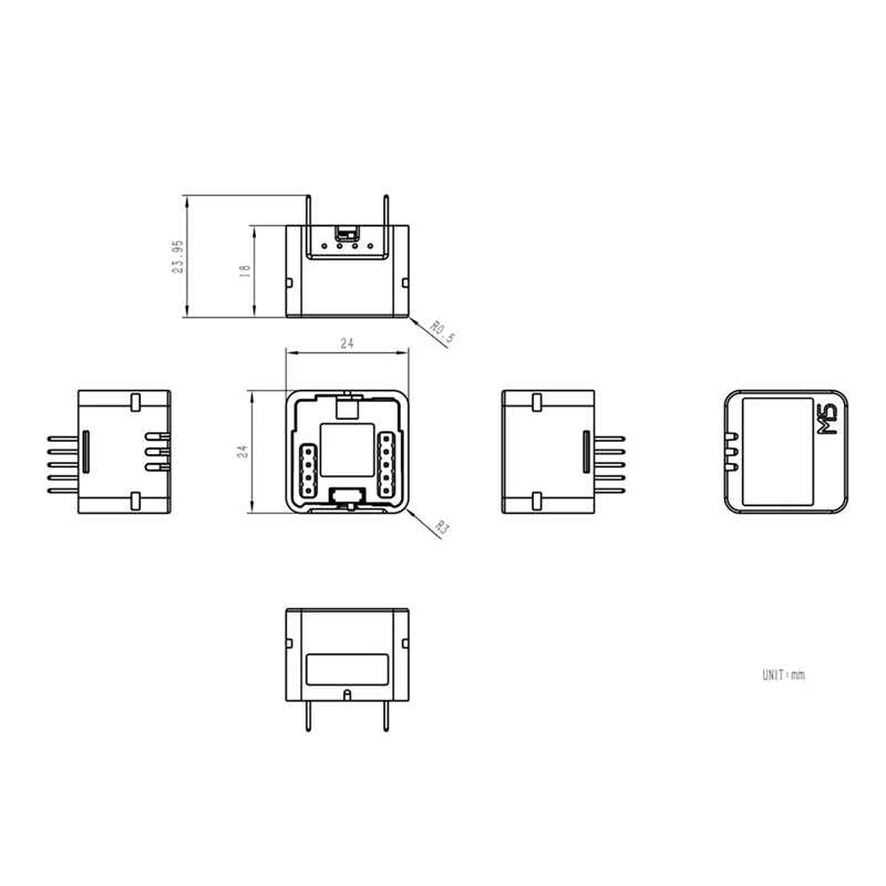 HFES M5stack 原子バッテリーベース 200Mah 充電式バッテリー Iot デバイスポータブル Tomic バッテリーベース