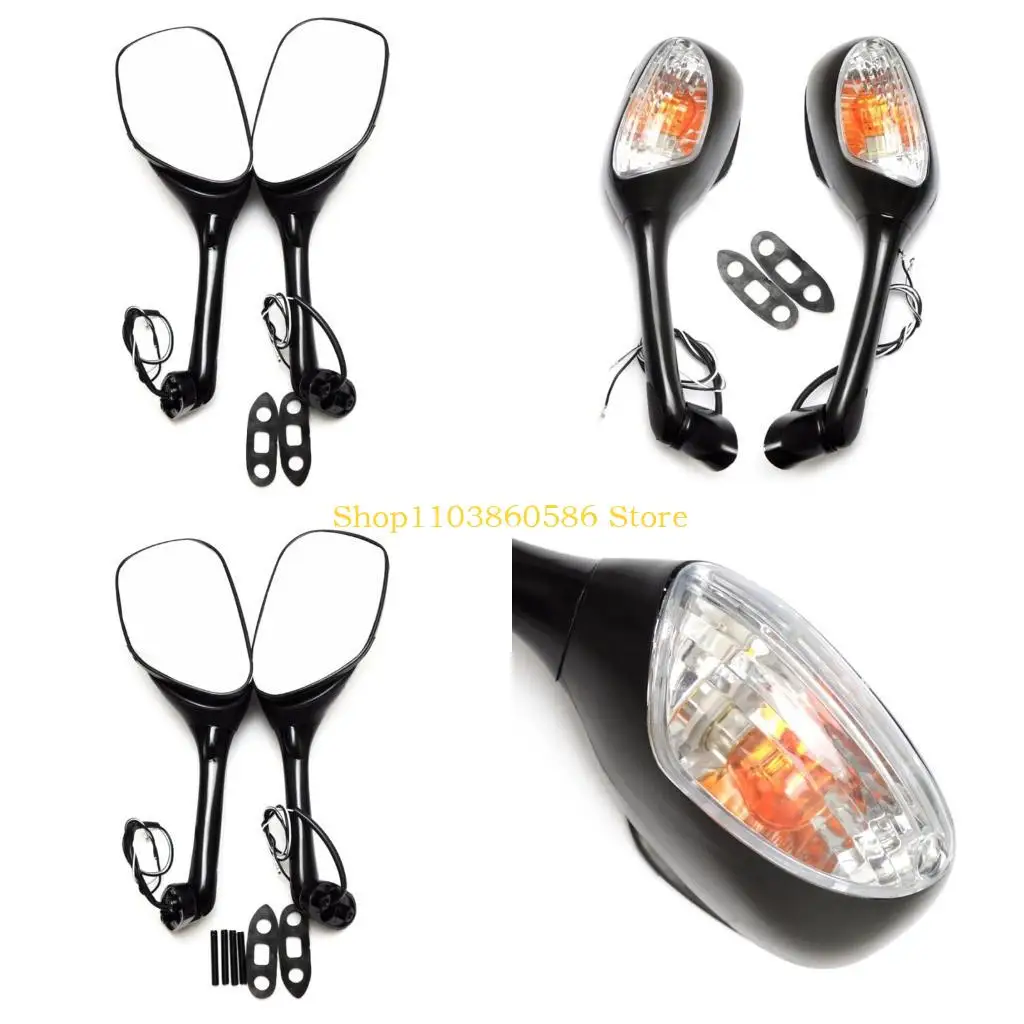 

242A Motorcycle Adjustable Side Rear View Mirror Antiglare for GSXR600 GSXR1000 K8 K9