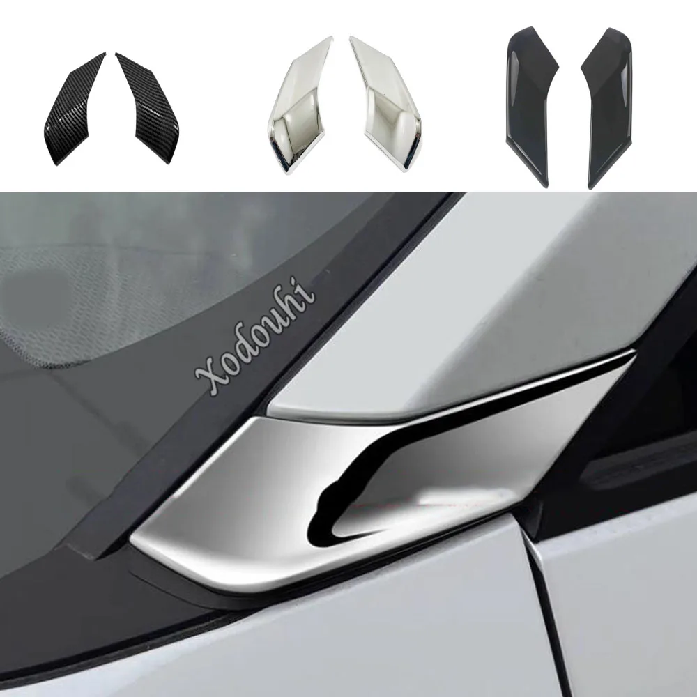 

ABS Car A-Pillar Molding Trim Frame Stick Decoration Cover Exterior Accessories For Toyota Corolla Cross XG10 2022 2023 2024+