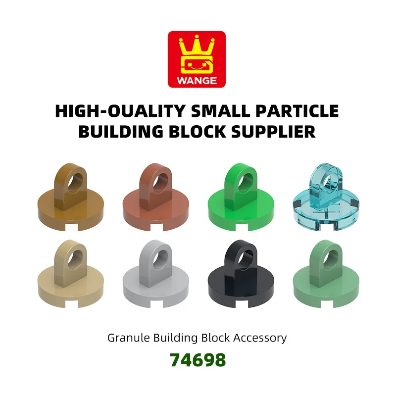 

WANGE 195Pcs/Lot 0 Hanging ring with a round base Block Moc Color Accessories Compatible with Brick DIY Children's Toy Assembly