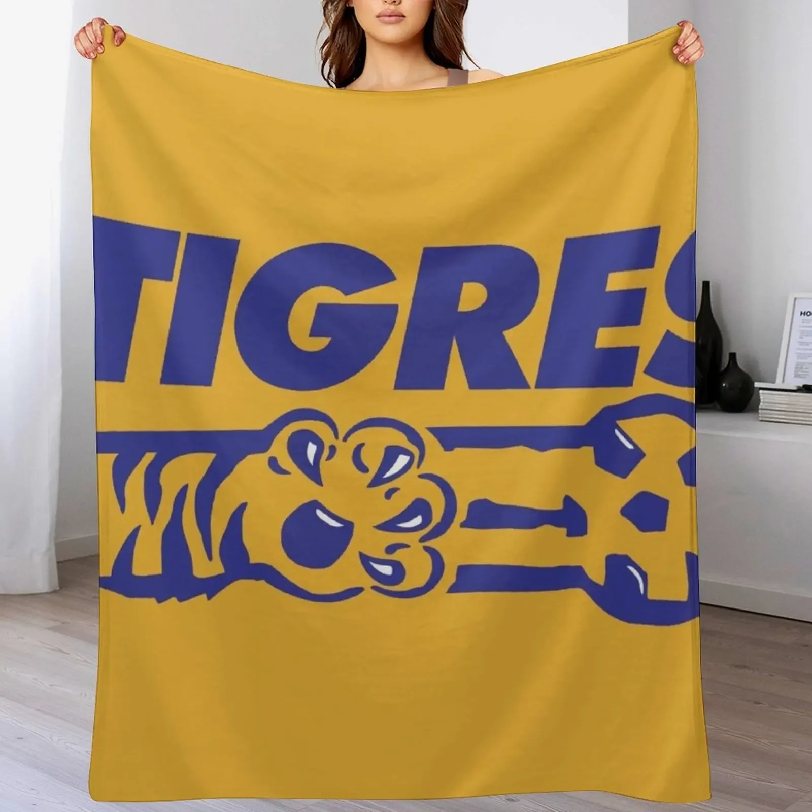

Vintage UANL Tigres Throw Blanket Fluffy Cozy Throw Blanket for Home Decor
