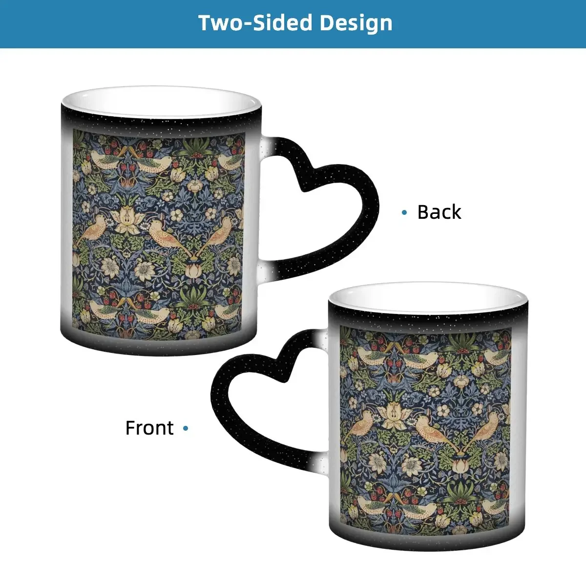 William Morris Mug Funny Ceramic Coffee Cups Tea Mugs Milk Cup Drinkware Gifts for Woman Man