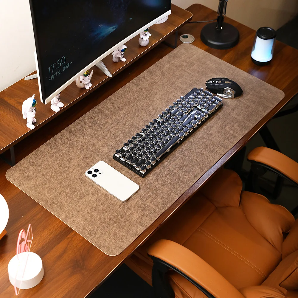 Extra Large Leather Mouse Pad Desk Mat Waterproof Office Gaming Table Mat Anti Slip Laptop Pad Multiple Sizes Smooth