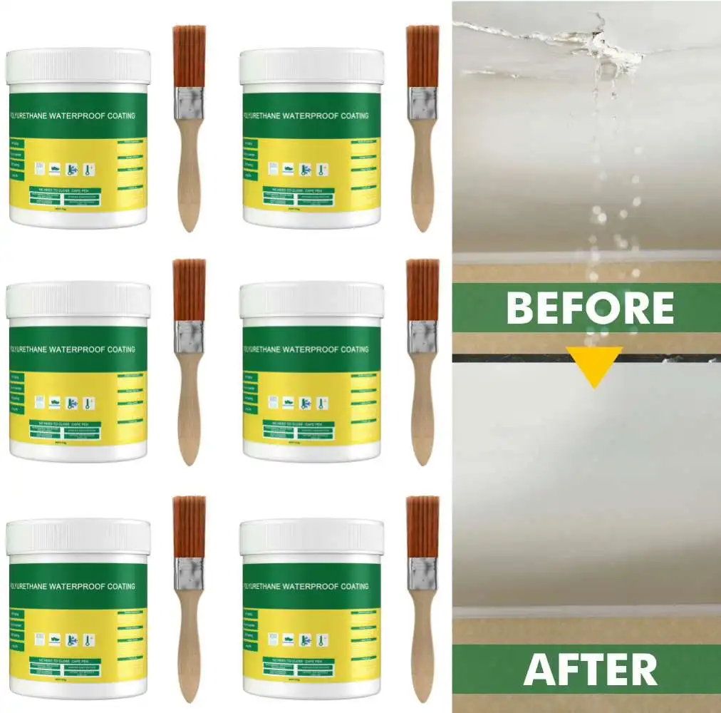 30/100/300g Waterproof Coating Sealant Agent Transparent Invisible Paste Glue With Brush Adhesive Repair Home Roof Bathroom