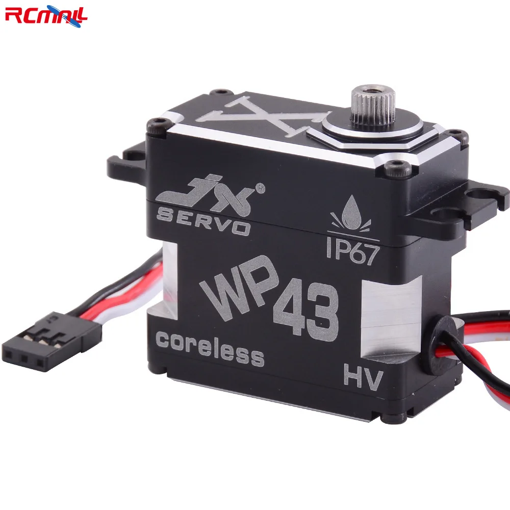 JXservo Waterproof IP67 High Pressure Digital Servo 43kg High Torque Coreless Motor Full Metal Servo for UAV Robot Aircraft Car