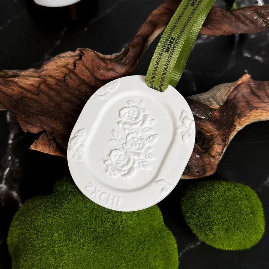 1 Sztuka Kamienia do Aromaterapii, Gipsowa Płytka Aromaterapeutyczna, Długotrwały Zapach do Użytku Wewnętrznego do Szafy i Samochodu, Solidna Wisząca Ozdoba Aromaterapeutyczna — zdjęcie 3