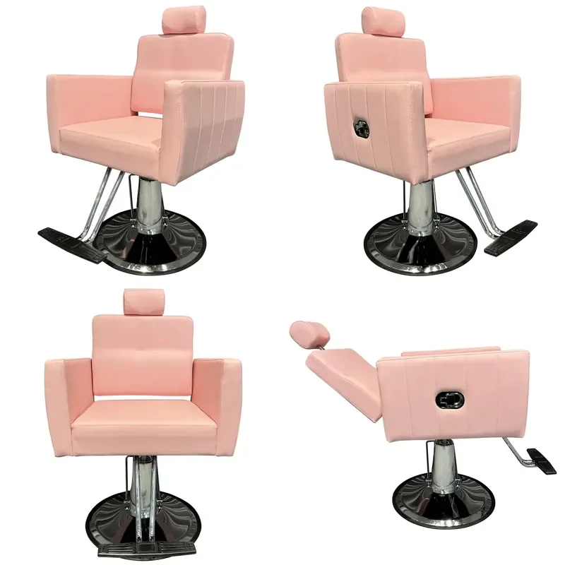 Adjustable Swivel Salon Chair Black Hydraulic Styling Seat for Haircut Dyeing Ironing Beauty Shop Furniture Wholesale