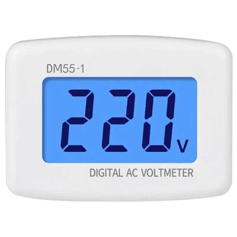 [NEWA64Z!】 LCD Digital Display Voltmeter Household Digital AC Voltmeter LCD Digital Display Voltmeter EU Plug