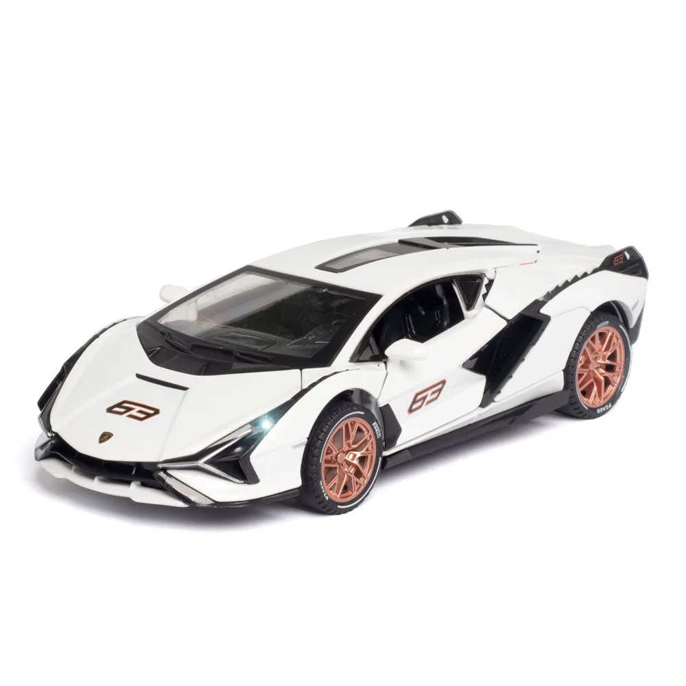 Modello di auto sportiva 1:32 Rambo Lightning Track Auto sportiva Suono e luce, Modello giocattolo Regalo per bambini Ornamento da tavolo
