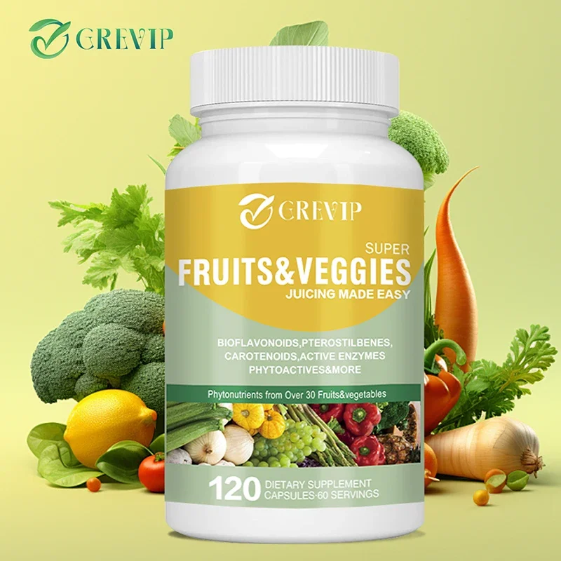 Fruits and Veggies - Enhances Immunity and Antioxidants Supplement, Non-GMO