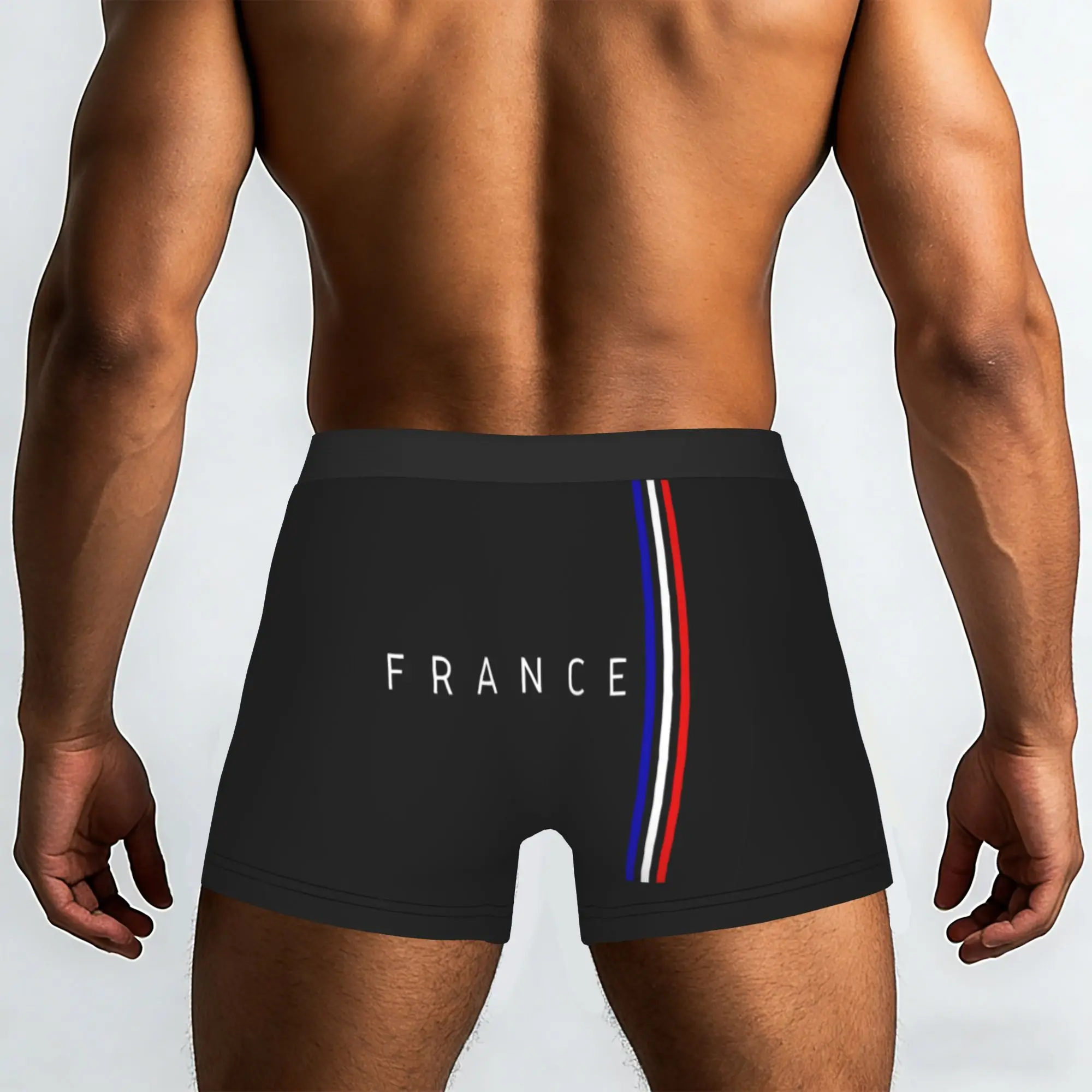 Customized French Flag France Pride Underwear Male Printed Patriotic Boxer Briefs Shorts Panties Soft Underpants