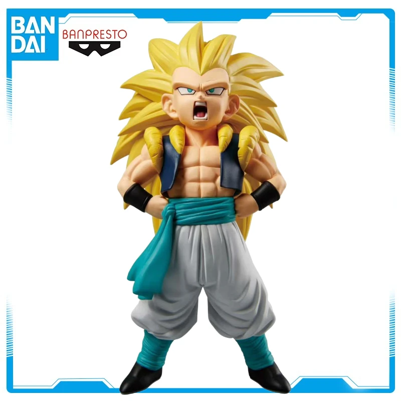 Auf Lager Original Anime Figuren BANDAI BANPRESTO Dragon Ball Gotenks Super Saiyajin Action Figur Modell Spielzeug Geschenk WY