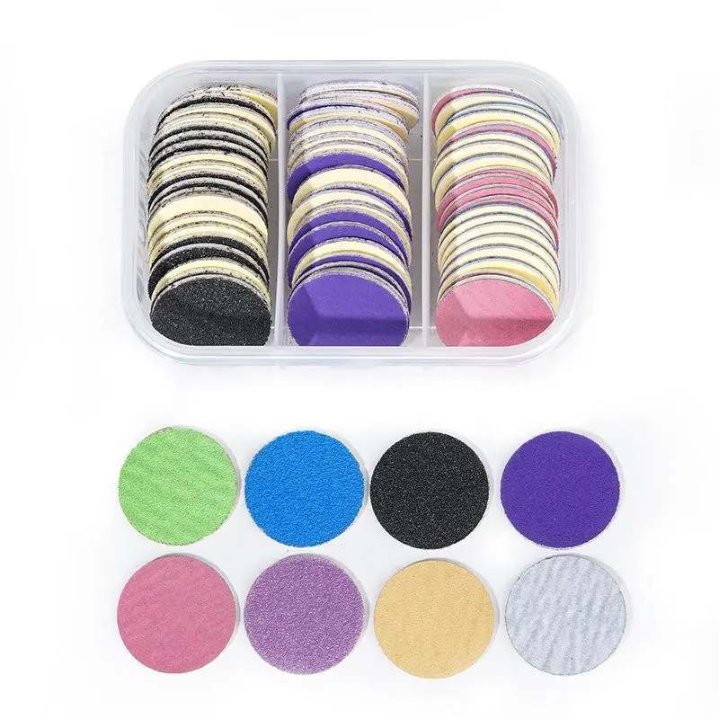 Dysk do pedicure 25 mm z wymiennym zestawem papieru ściernego do usuwania zrogowaciałego naskórka, uniwersalny elektryczny pilnik do stóp, narzędzie do usuwania martwego naskórka.