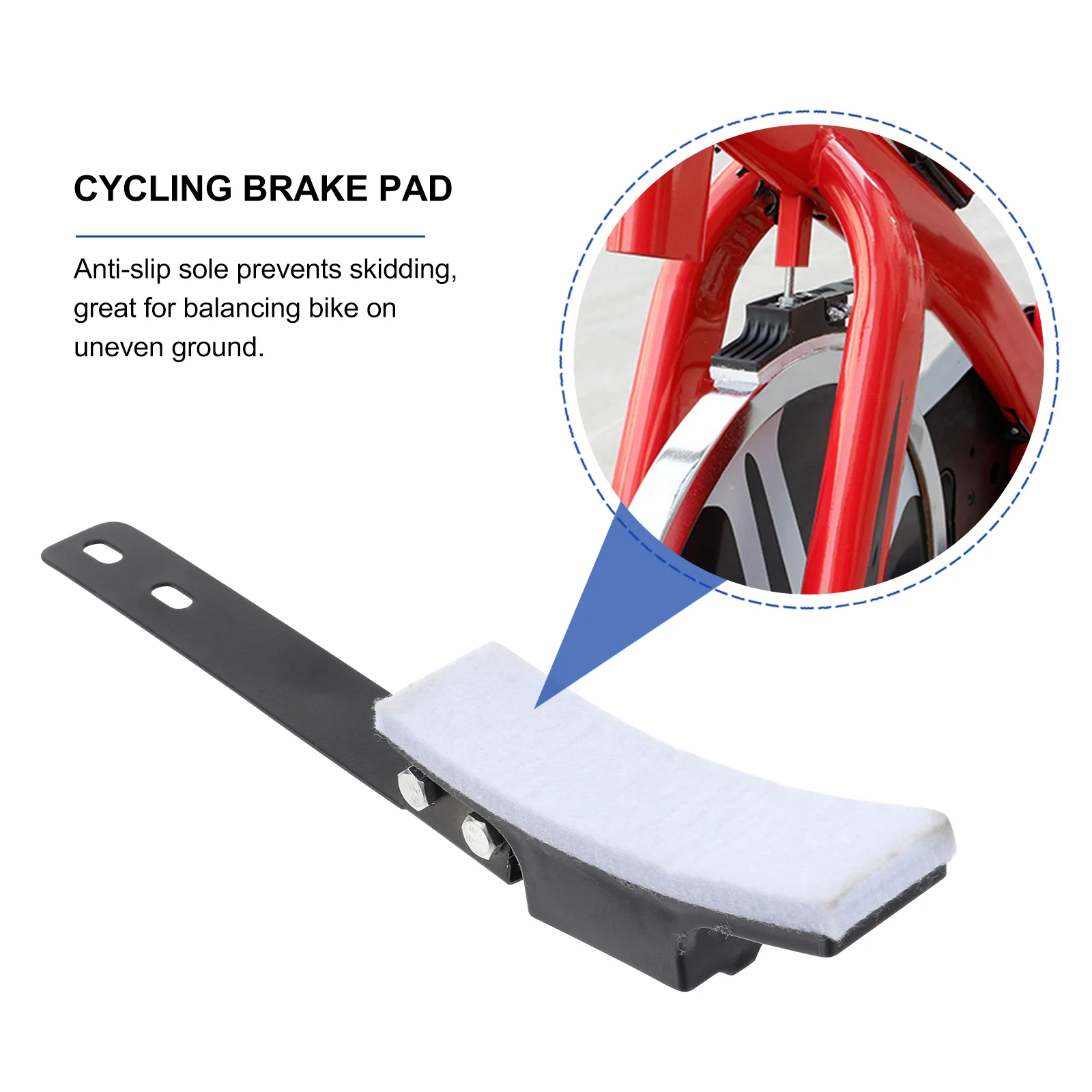 2 Pcs Durable Brake Pads For Bikes Exercise Braking Disc Motorcycle Parts Cycling Brake Pad Mute Brake Mat Sturdy Wear Resistant - Image 3