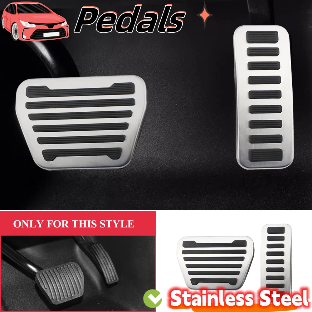 Car Pedals Pads for Land Rover Discovery 5 14-20 Defender 110 2020 for Range Rover Sport Vogue Stainless Steel Pedal Cover