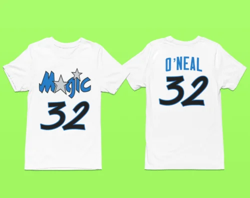 SHAQ Shaquille O'Neal Jersey FRONT & BACK Youth Kids T-Shirt