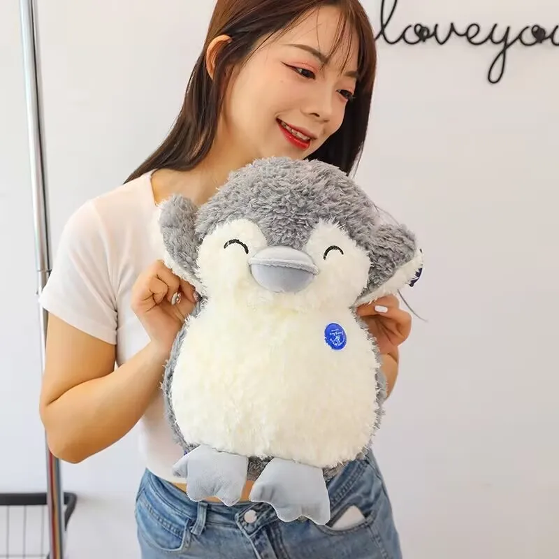 

Большая мягкая плюшевая игрушка-пингвин 35 см - подарок на день рождения, кукла-животное для всех возрастов